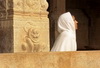 Jain nun - Savranabelagola, Karnataka, India, 2003